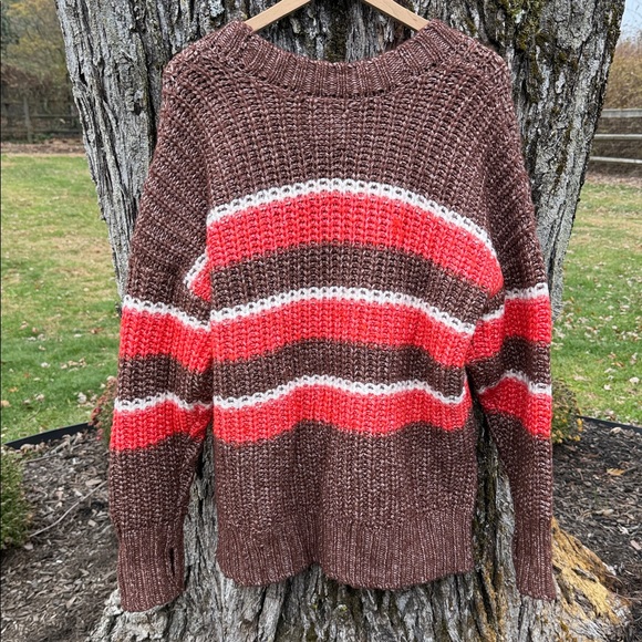 Aerie Offline Striped Pullover Chunky Sweater - Picture 2 of 4